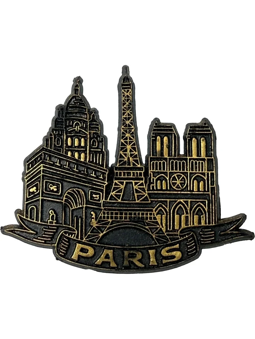 3 pc Magnet Lot Germany Map - Belgium Map - Paris Eiffel Tower - Europe Travel